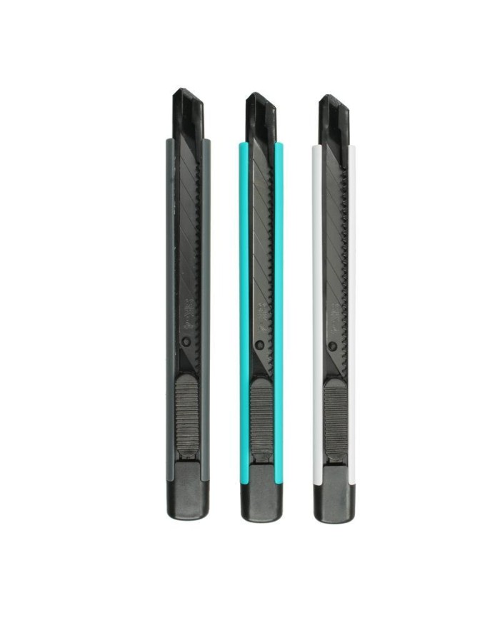 CUTTER FSK  9 MM. PLASTICO COLORES