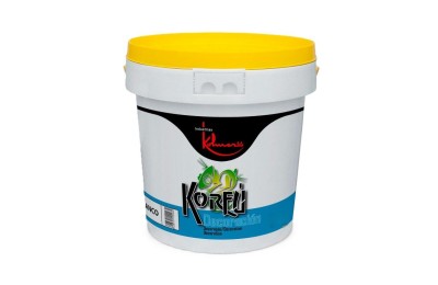PINTURA PLAST. KORFU DEC. BL. MATE 5KG.