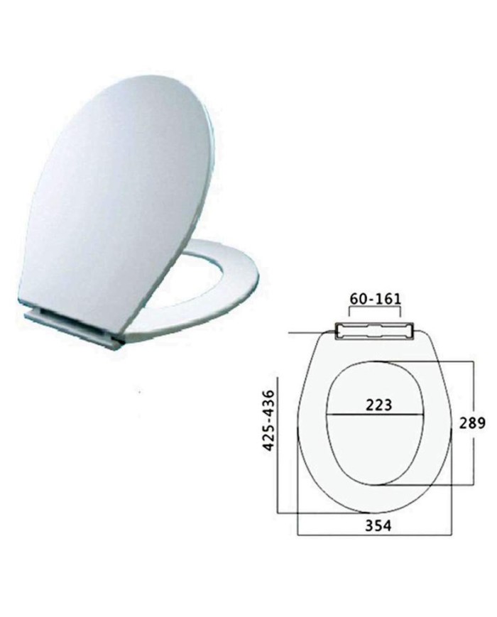 TAPA INODORO PLASTICO ARCOBAÑ MODELO MEDEL