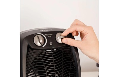CALEFACTOR TAURUS TROPICANO NEGRO 2400W.