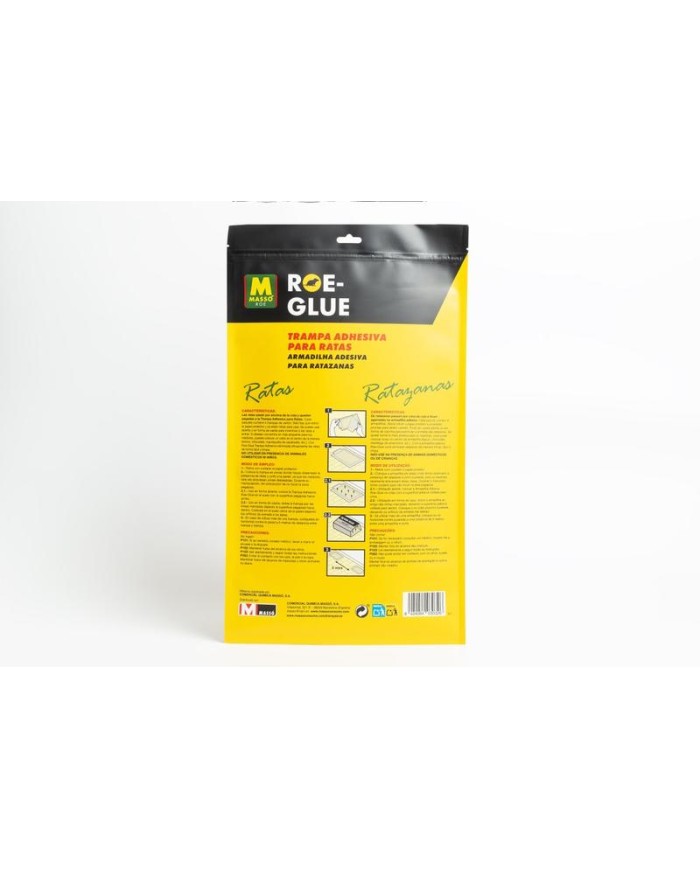 TRAMPA ADHESIVA MASSO RATAS (4UDS.)