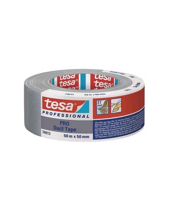 CINTA AMERICANA TESA GRIS 50MM (ROLLO 50MTS)