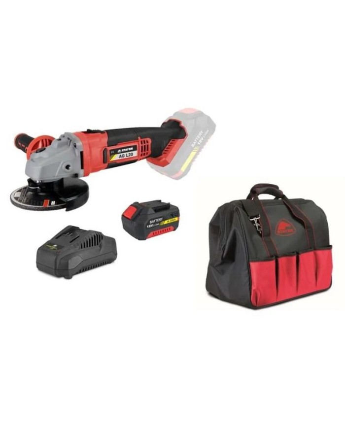 AMOLADORA STAYER 115MM. 18V 1BAT. 4AH.