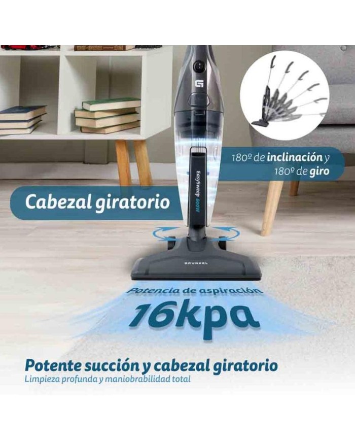 ASPIRADOR ESCOBA GRUNKEL 600W 16KPA