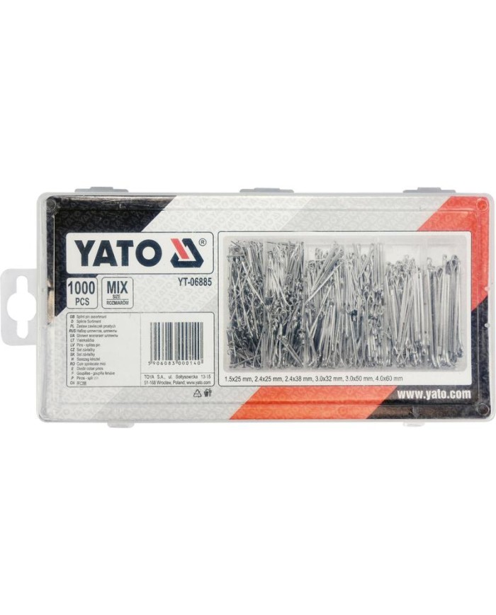 ESTUCHE PASADOR HORQUILLA YATO (1000UDS)