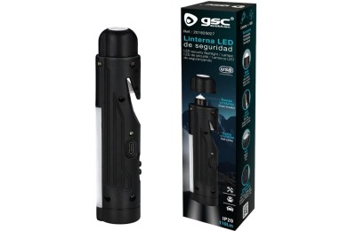 LINTERNA SEGURIDAD  1'2W. RECARGABLE GSC