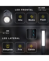 LINTERNA SEGURIDAD  1'2W. RECARGABLE GSC