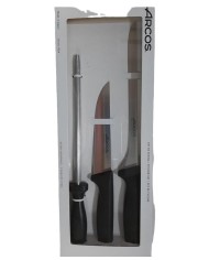 CUCHILLO JAMONERO Y CHAIRA 250MM.3CLAVEL
