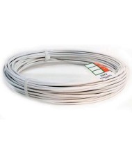 ROLLO ALAMBRE FORRADO BLANCO   100MT.