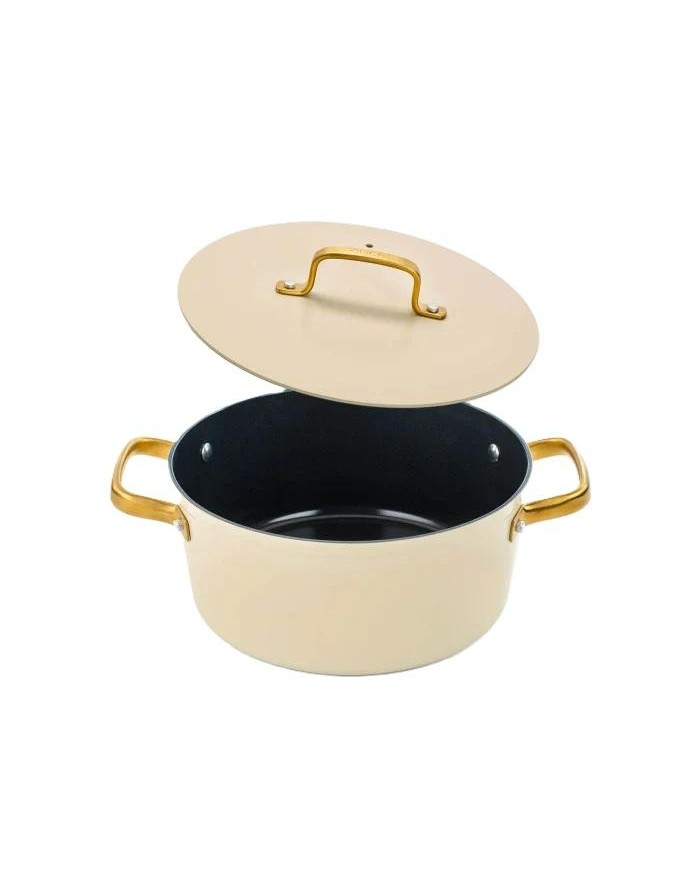 CACEROLA ARCOS ALUMINIO ICONIC BEIG 24CM