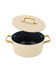 CACEROLA ARCOS ALUMINIO ICONIC BEIG 24CM
