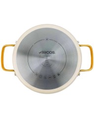 CACEROLA ARCOS ALUMINIO ICONIC BEIG 24CM