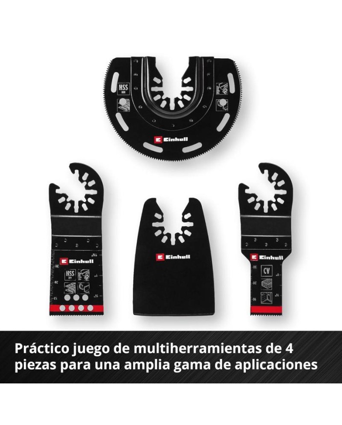 JUEGO 4 HOJAS CORTE EINHELL OSCILANTE