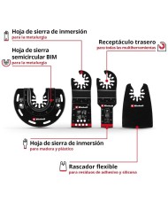 JUEGO 4 HOJAS CORTE EINHELL OSCILANTE