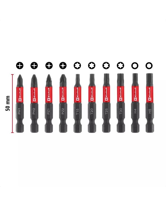 JUEGO PUNTAS ATORNILL. 9PZAS.EINH IMPACT