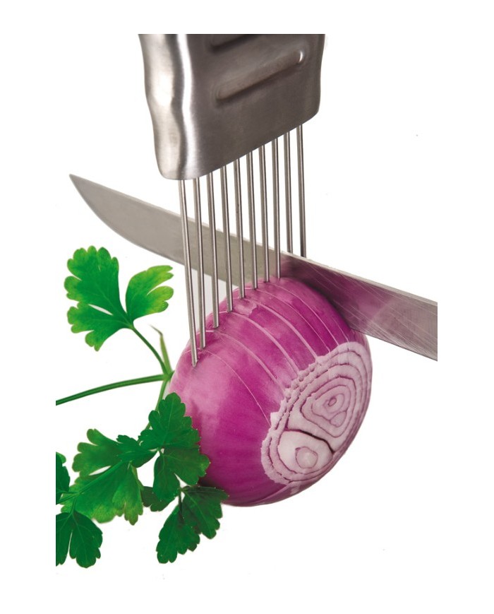 SUJETA CEBOLLAS IBILI ACERO INOX. 13CMS.