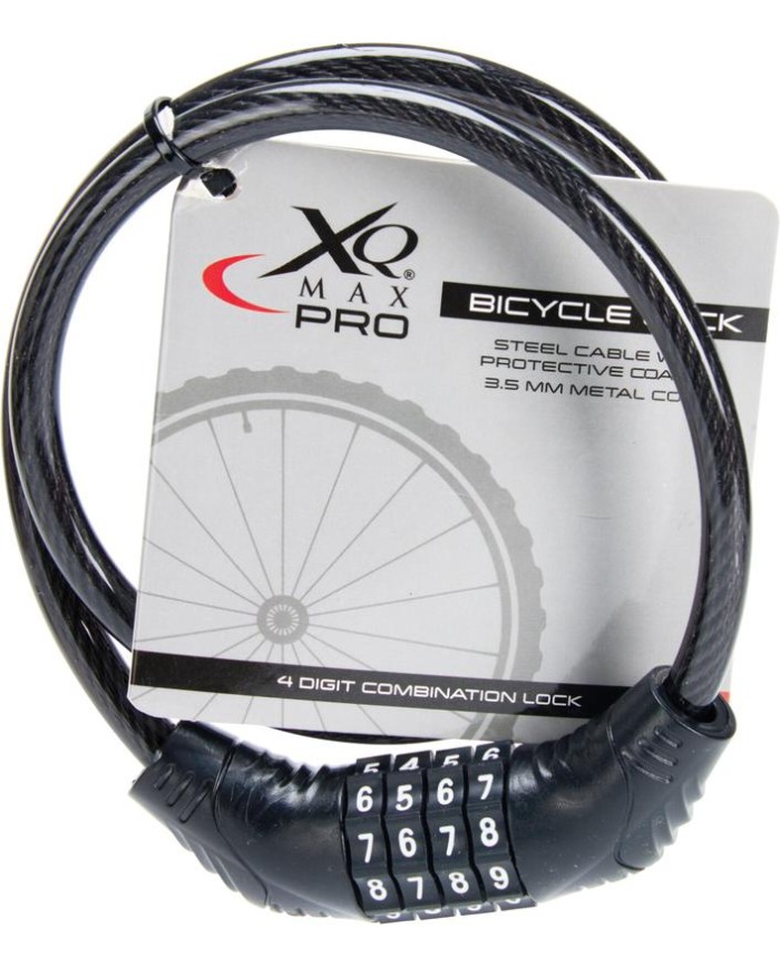 CABLE CANDADO ANTIROBO XQMAX 65CMS.COMB.