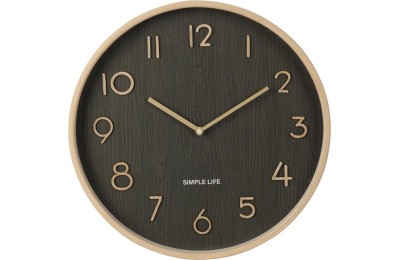 RELOJ PARED KOOP WENGUE 38X5CMS.