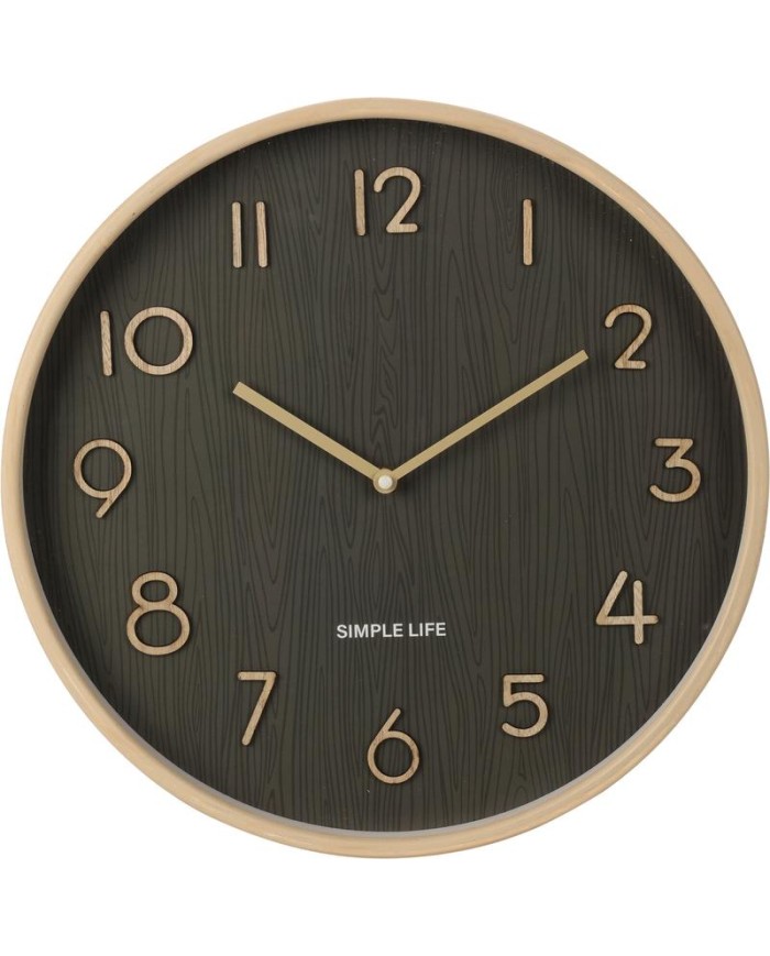 RELOJ PARED KOOP WENGUE 38X5CMS.
