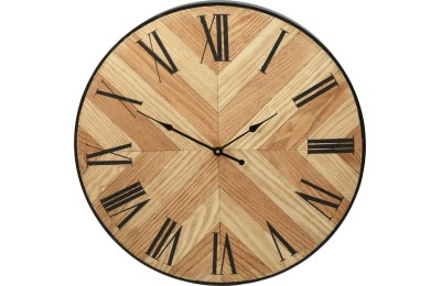 RELOJ PARED KOOP MADERA VETEADA 38'5CMS.