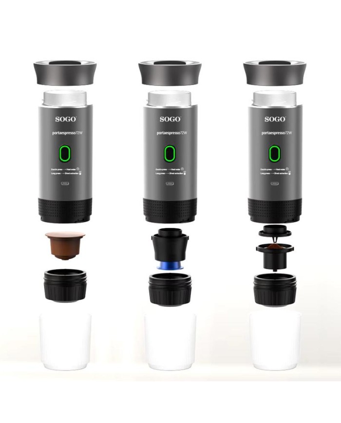 CAFETERA PORTATIL RECARGABLE SOGO 1 TAZA