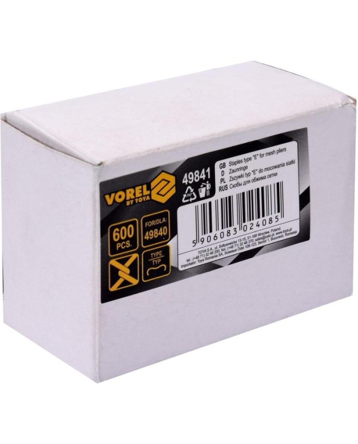 GRAPA TENAZA ENGRAPAR VOREL 6MM.C/600UDS