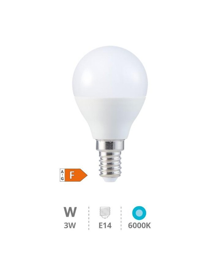 BOMBILLA LED ESF. GSC 3W. E14 6000K