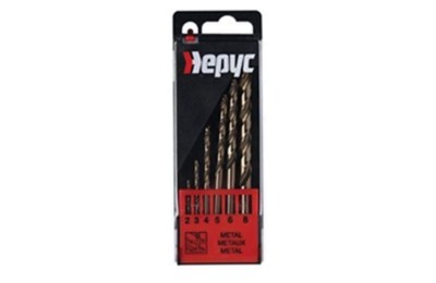 ESTUCHE HEPYC BROCA COBALTO 6 UNID.