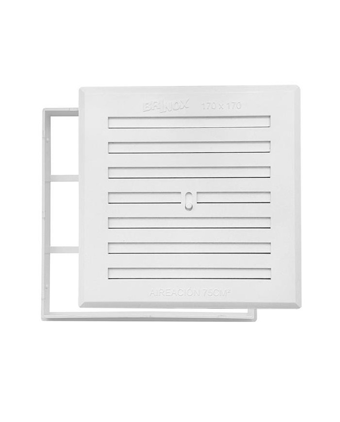 REJILLA PLASTICO BRINOX BLANCO 17X17CMS.