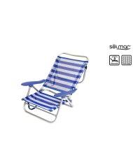 SILLA PLAYA PLEGABLE ALUMINIO ROSE RAYAS