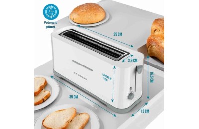 TOSTADORA GRUNKEL RANURA ANCHA 970W.
