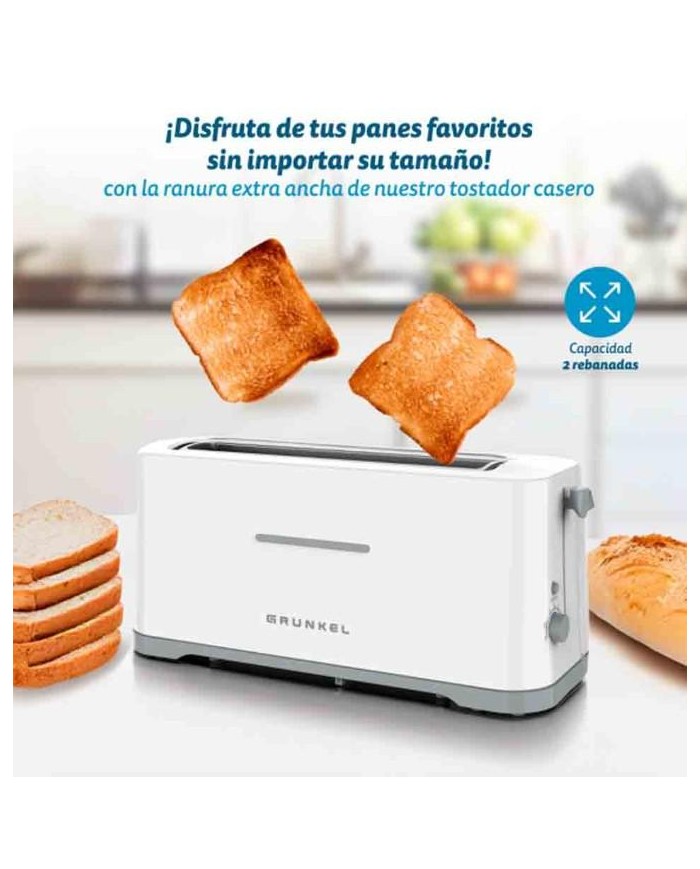 TOSTADORA GRUNKEL RANURA ANCHA 970W.
