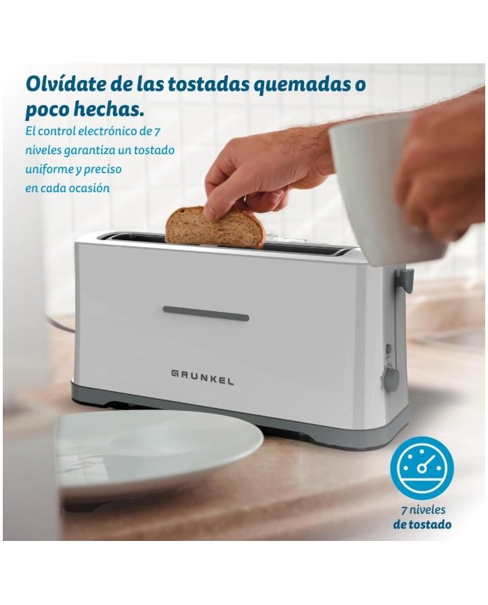 TOSTADORA GRUNKEL RANURA ANCHA 970W.