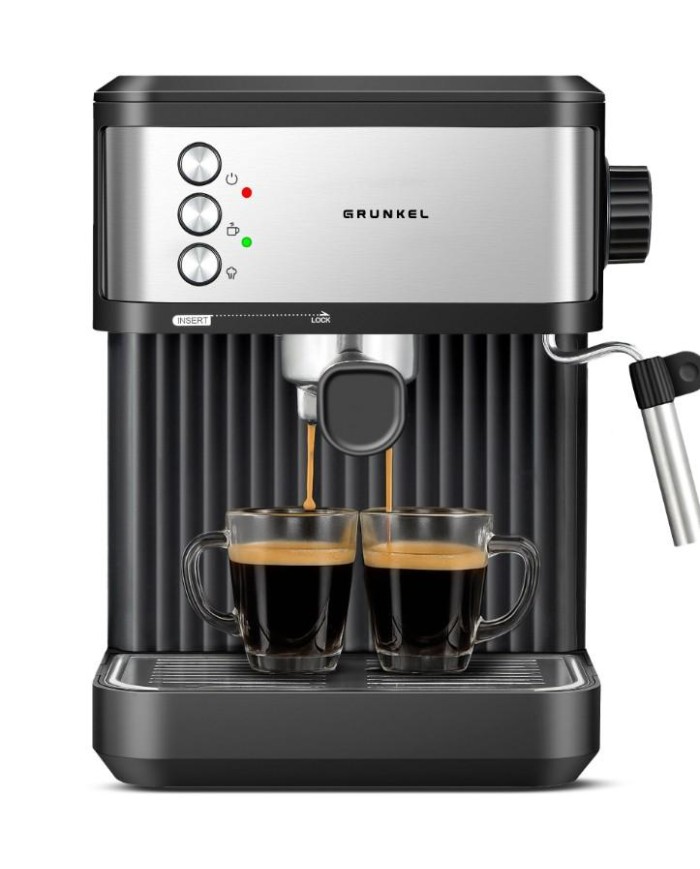 CAFETERA ESPRESO GRUNKEL 850W. 20B. NEGR