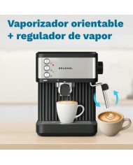 CAFETERA ESPRESO GRUNKEL 850W. 20B. NEGR