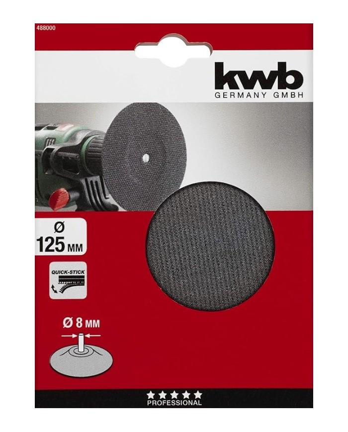 PLATO APOYO AMOLADORA KWB 125MM.