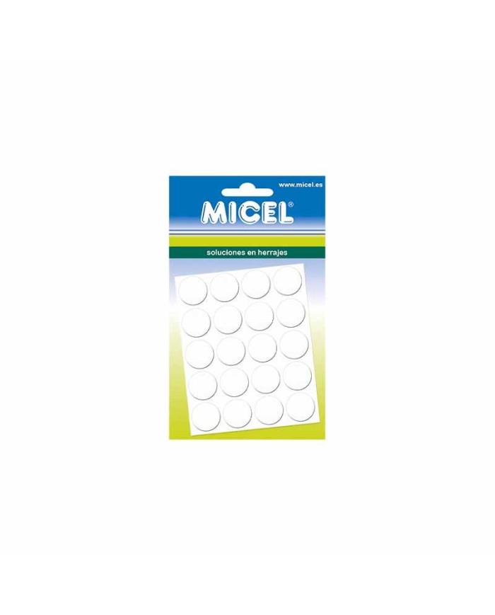CUBRE TORNILLO MICEL BLANCO 13MM. 20PZS.