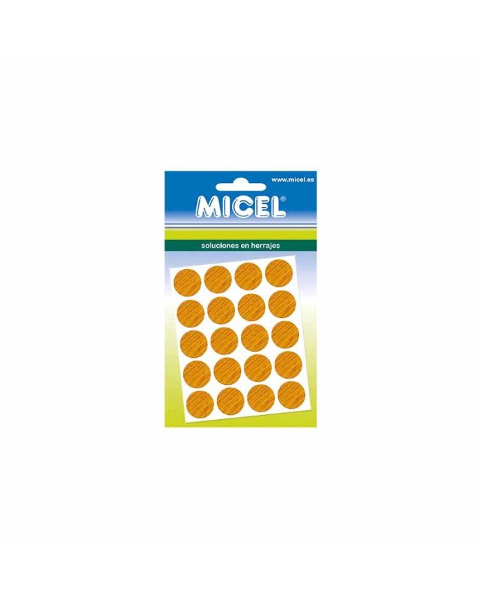 CUBRE TORNILLO MICEL ROBLE 13MM. 20PZS.