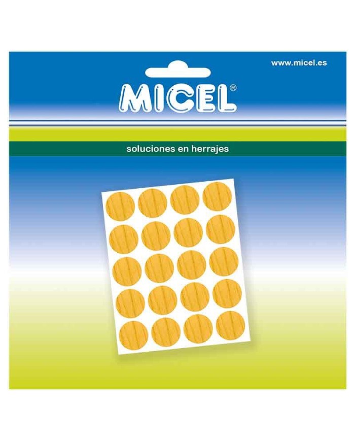 CUBRE TORNILLO MICEL PINO 13MM. 20PZS.