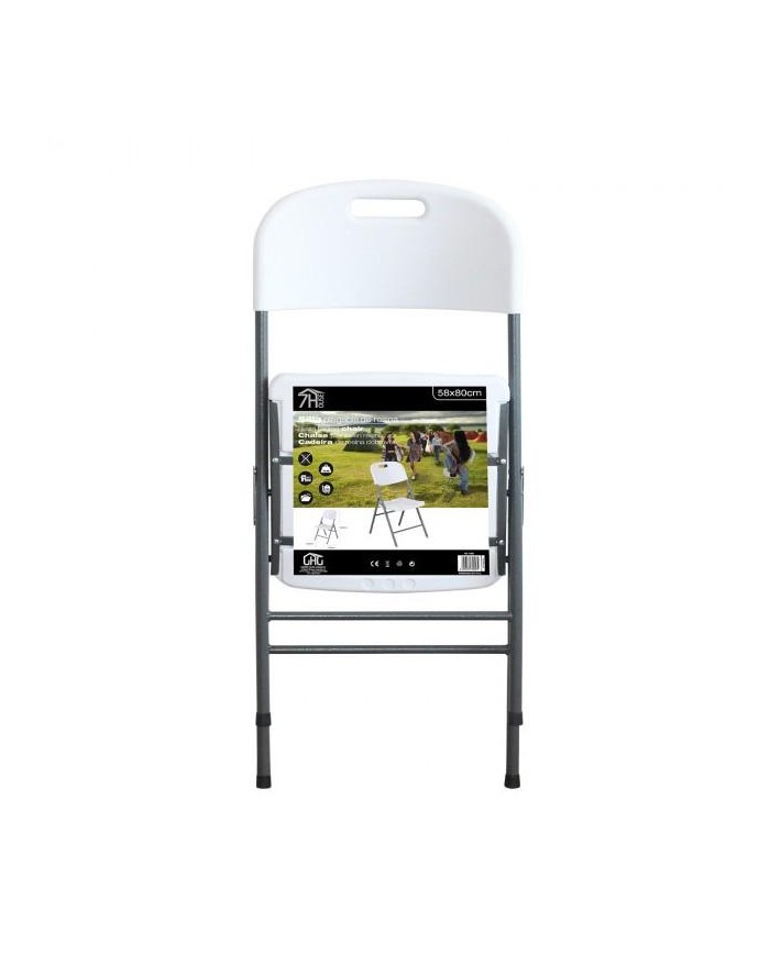 SILLA PLEGABLE CON ASA 7H 47X58X87CM BLC