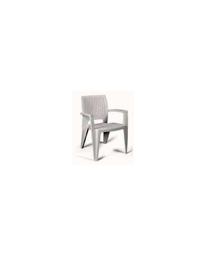 SILLON PLASTICO SFK RATTAN BLANCO