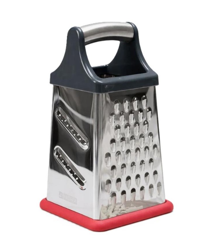 RALLADOR MONIX INOX. 4 USOS 9X9X20CMS.