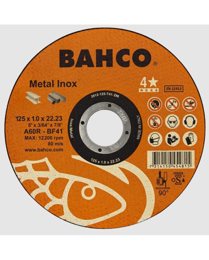 DISCO BAHCO CORTE METAL 115X1MM. A60R