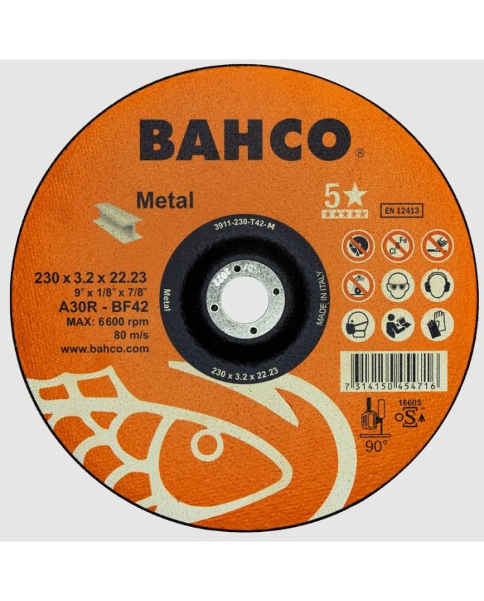 DISCO BAHCO CORTE METAL 230X3,2MM.