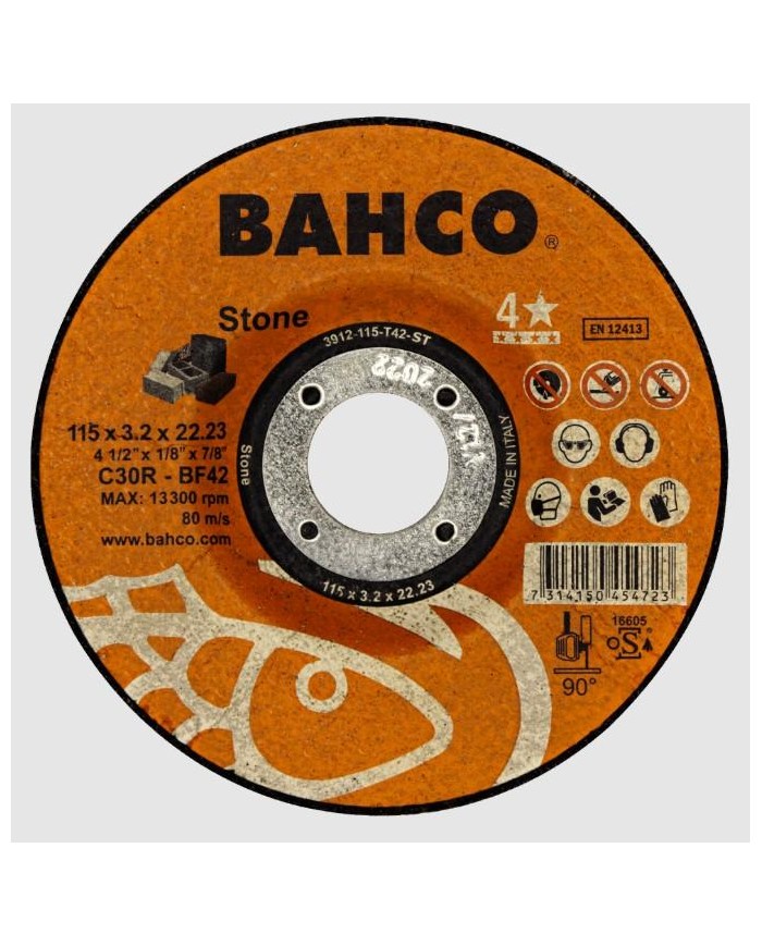 DISCO BAHCO CORTE PIEDRA 230X3'2 C30R
