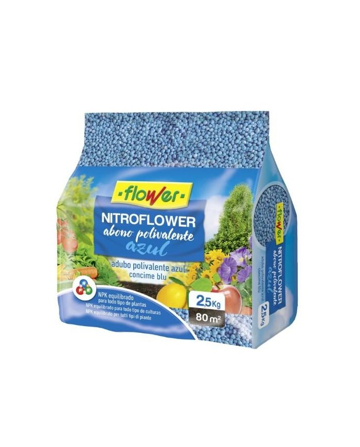 FERTILIZANTE NITROFLOWER AZUL 2'5KGS.
