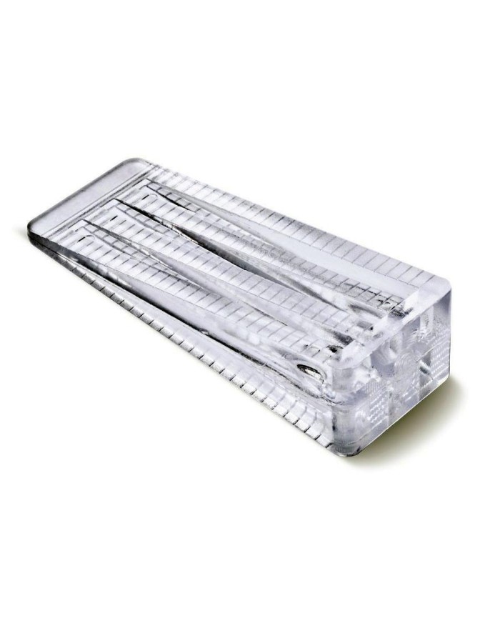 CUÑA BRINOX PLAST. TRANSP. (50X30X7MM)2U