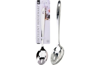 CUCHARA EH PERFORADA INOXIDABLE 32 CMS.