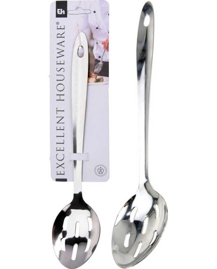 CUCHARA EH PERFORADA INOXIDABLE 32 CMS.