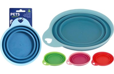 PLATO COMEDERO PLEGABLE MASCOTA 15CMS. KOOP